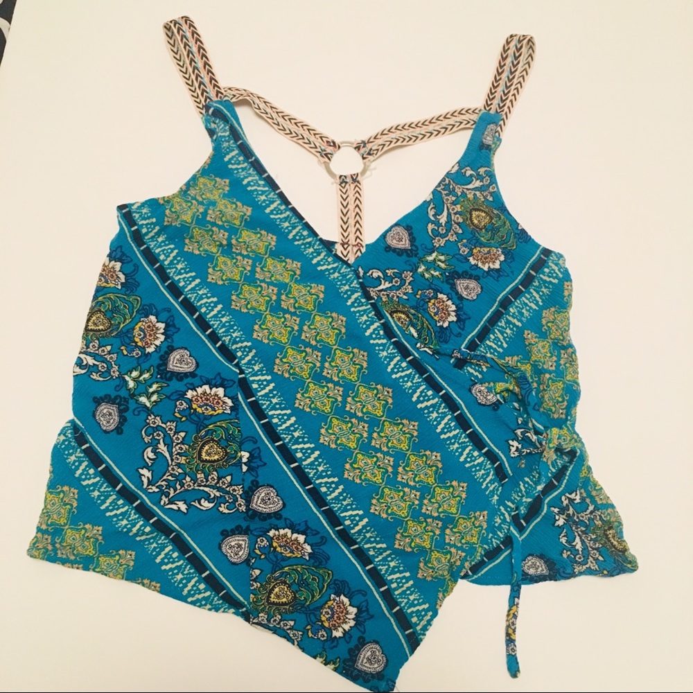 Lulumari tribal pattern straps shirt